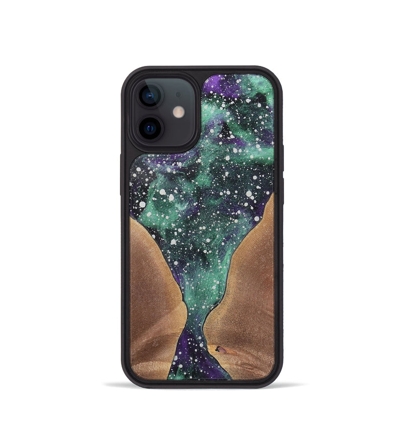 iPhone 12 mini Wood+Resin Phone Case - Arlene (Cosmos, 722629)