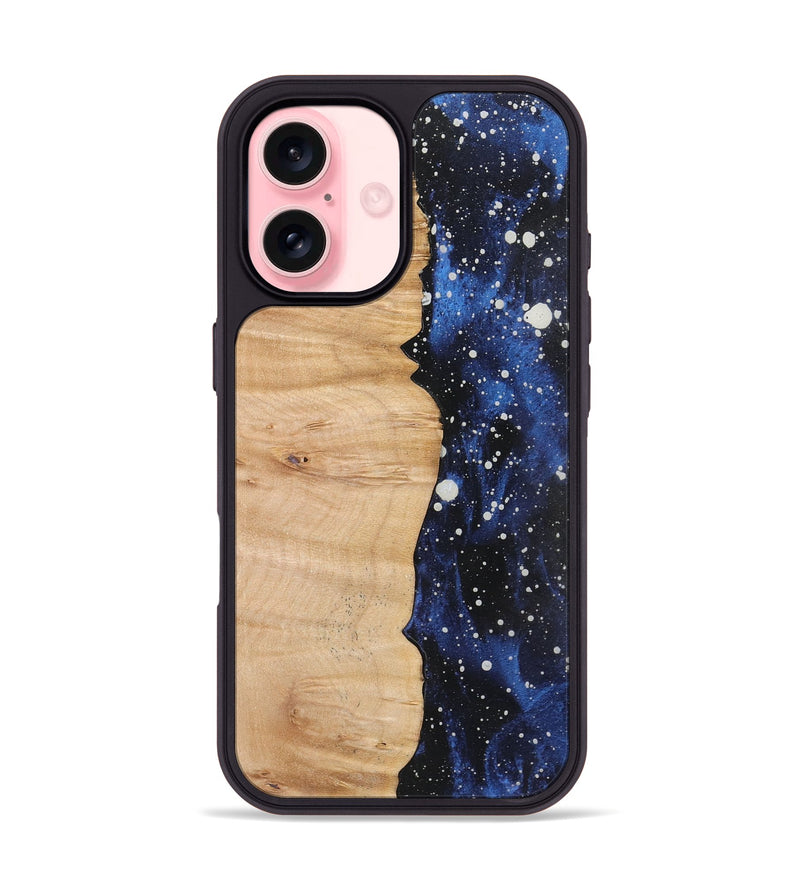 iPhone 16 Wood+Resin Phone Case - Arturo (Cosmos, 722631)