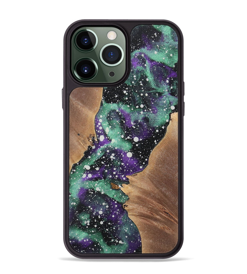 iPhone 13 Pro Max Wood+Resin Phone Case - Adalyn (Cosmos, 722632)