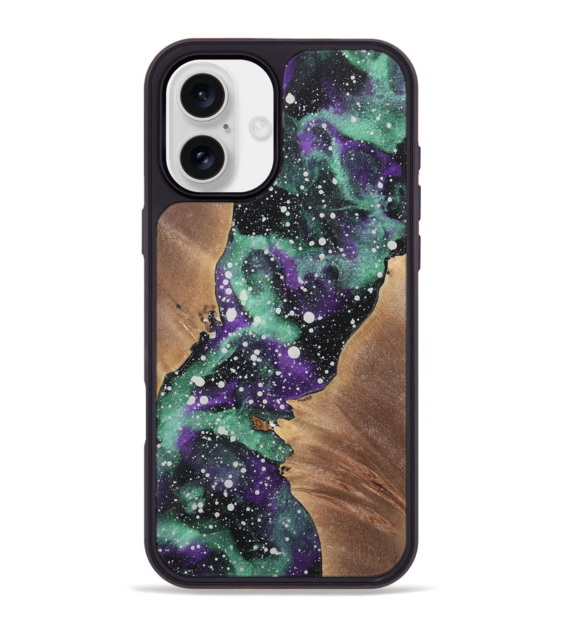 iPhone 16 Plus Wood+Resin Phone Case - Adalyn (Cosmos, 722632)