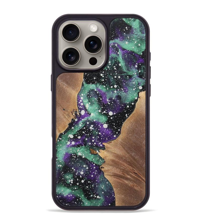 iPhone 16 Pro Max Wood+Resin Phone Case - Adalyn (Cosmos, 722632)