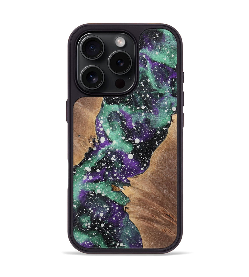 iPhone 16 Pro Wood+Resin Phone Case - Adalyn (Cosmos, 722632)