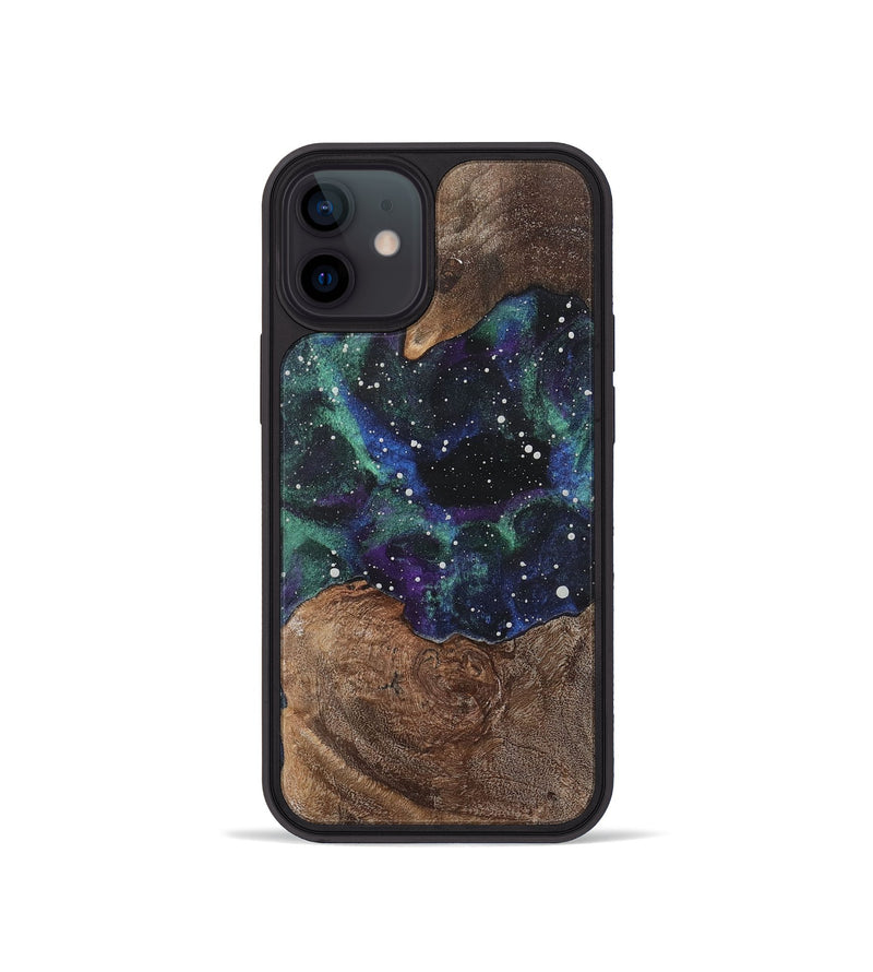 iPhone 12 mini Wood+Resin Phone Case - Benjamin (Cosmos, 722633)