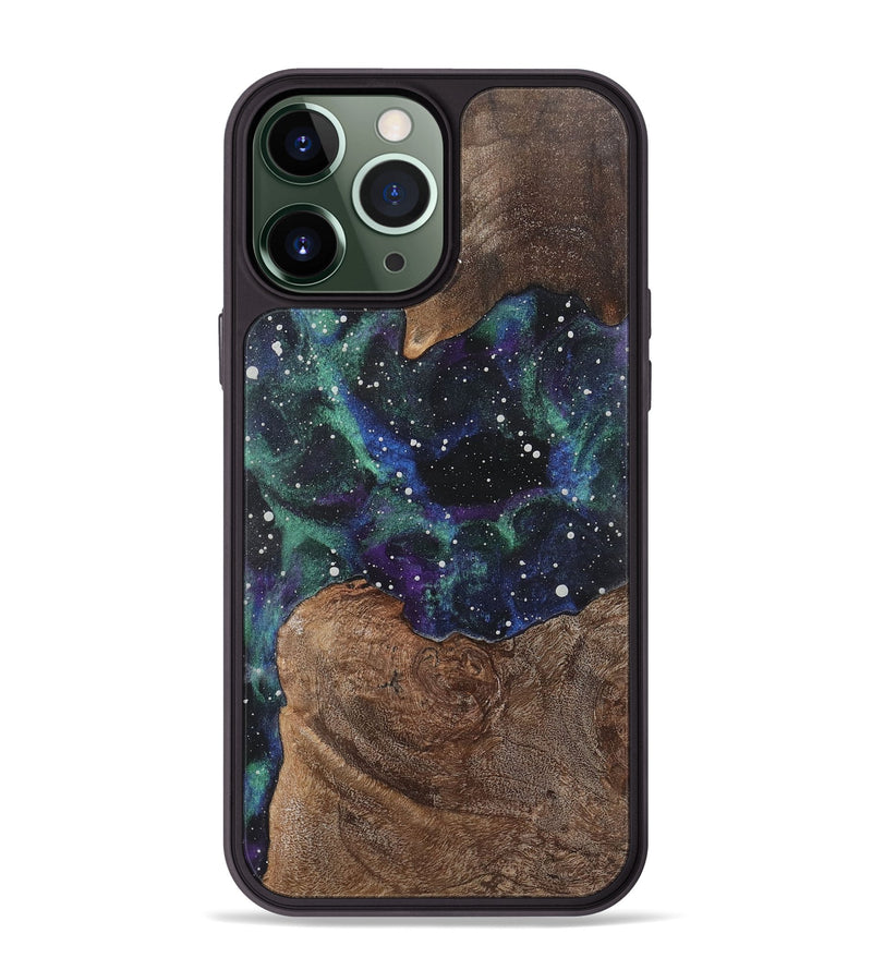 iPhone 13 Pro Max Wood+Resin Phone Case - Benjamin (Cosmos, 722633)