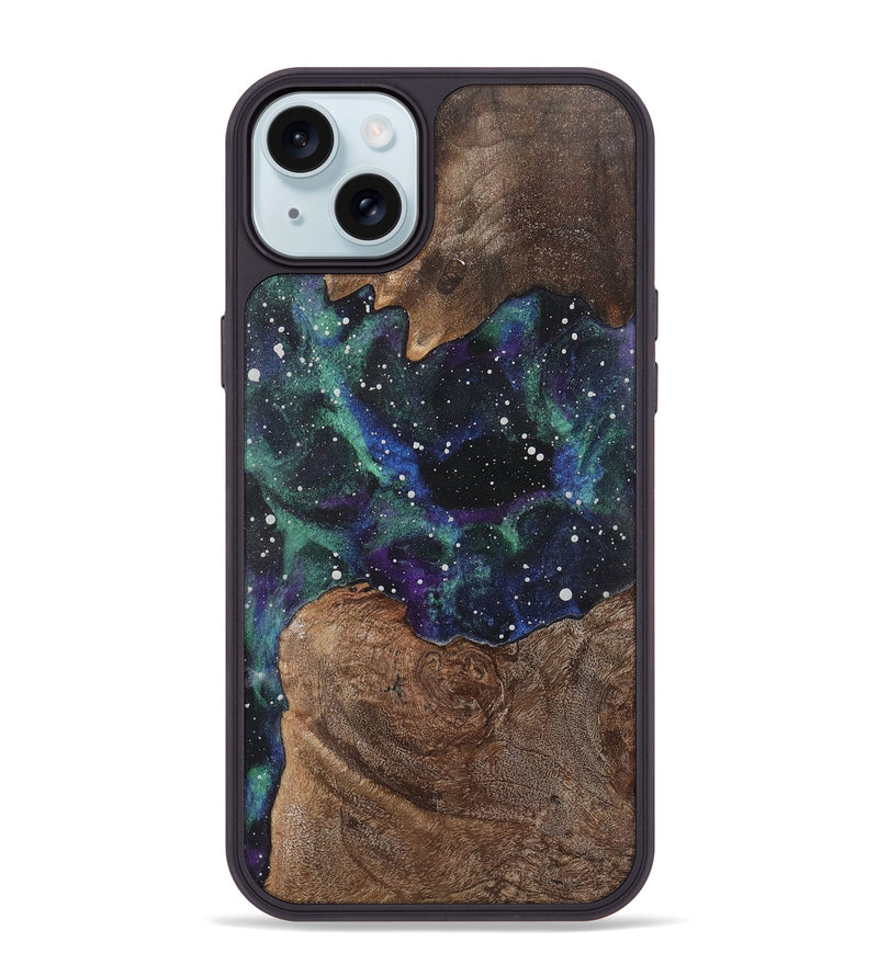 iPhone 15 Plus Wood+Resin Phone Case - Benjamin (Cosmos, 722633)