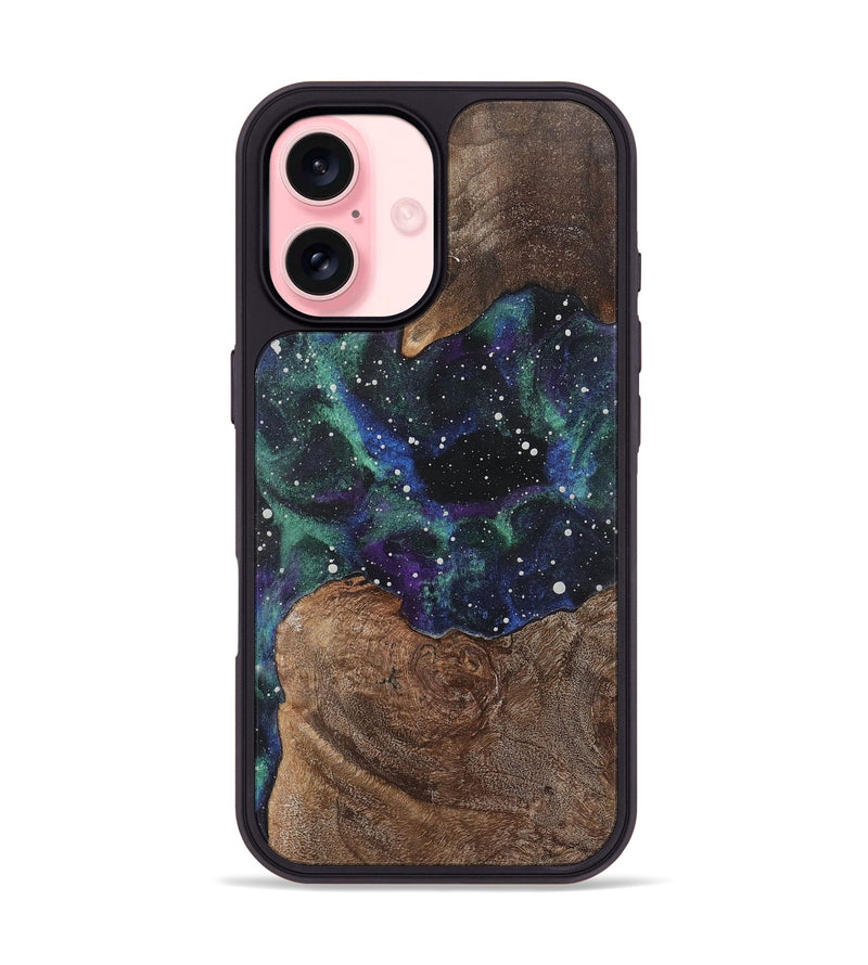 iPhone 16 Wood+Resin Phone Case - Benjamin (Cosmos, 722633)