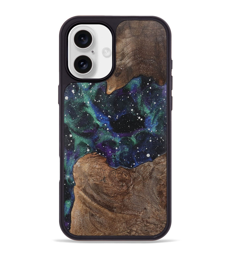 iPhone 16 Plus Wood+Resin Phone Case - Benjamin (Cosmos, 722633)