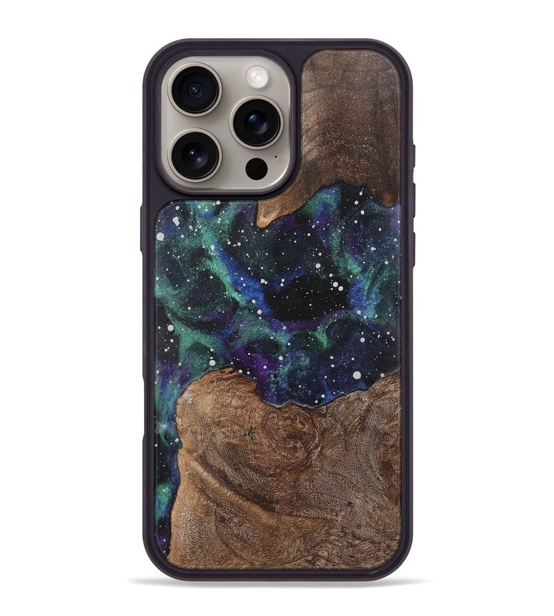 iPhone 16 Pro Max Wood+Resin Phone Case - Benjamin (Cosmos, 722633)