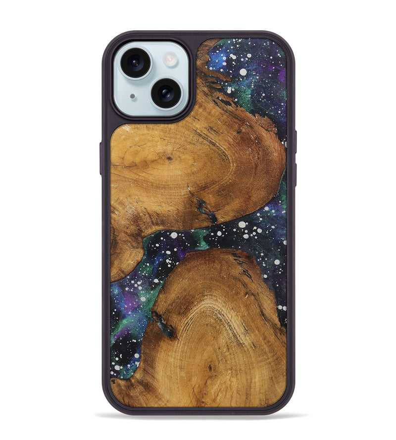 iPhone 15 Plus Wood+Resin Phone Case - Byron (Cosmos, 722637)