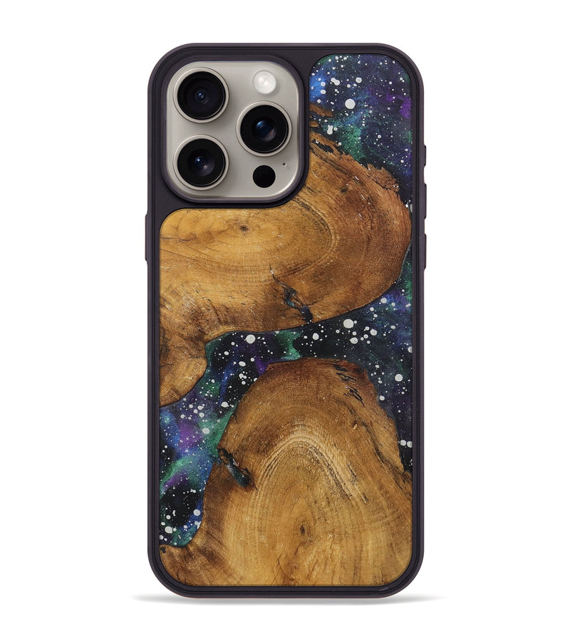 iPhone 15 Pro Max Wood+Resin Phone Case - Byron (Cosmos, 722637)