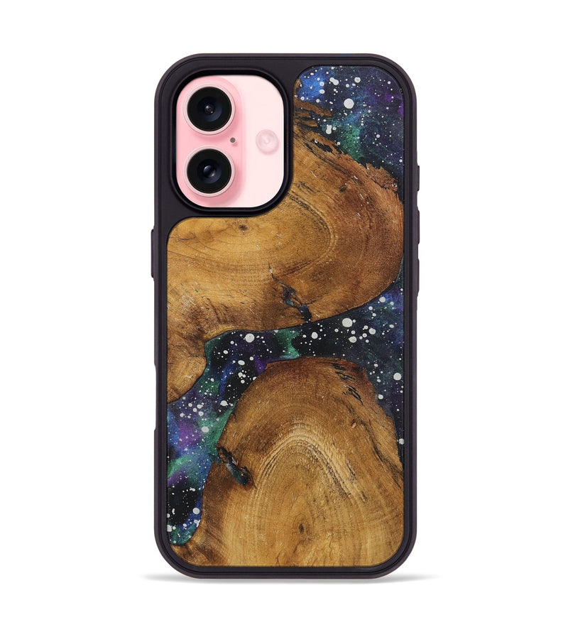 iPhone 16 Wood+Resin Phone Case - Byron (Cosmos, 722637)