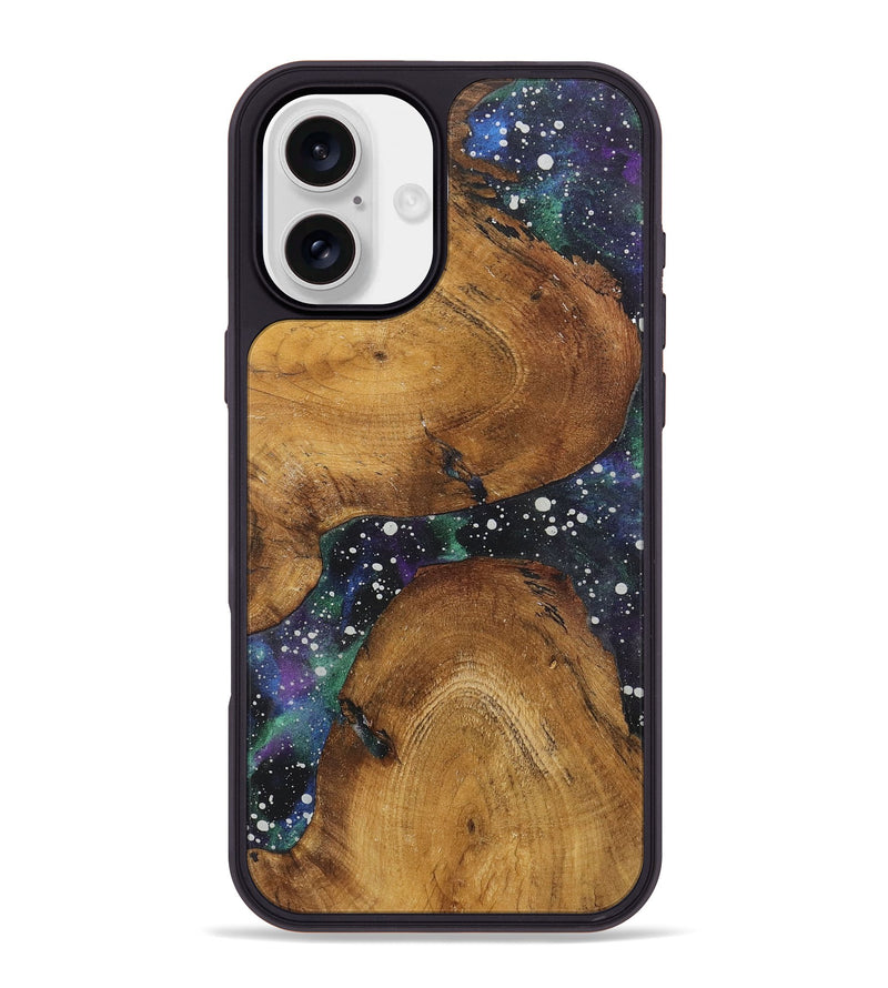 iPhone 16 Plus Wood+Resin Phone Case - Byron (Cosmos, 722637)