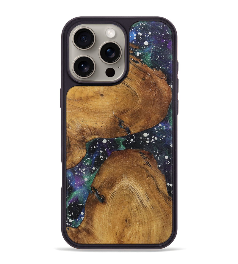 iPhone 16 Pro Max Wood+Resin Phone Case - Byron (Cosmos, 722637)