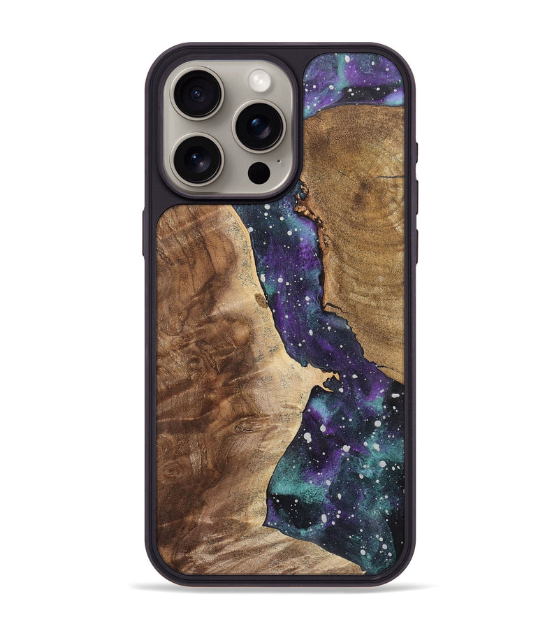 iPhone 15 Pro Max Wood+Resin Phone Case - Roland (Cosmos, 722640)