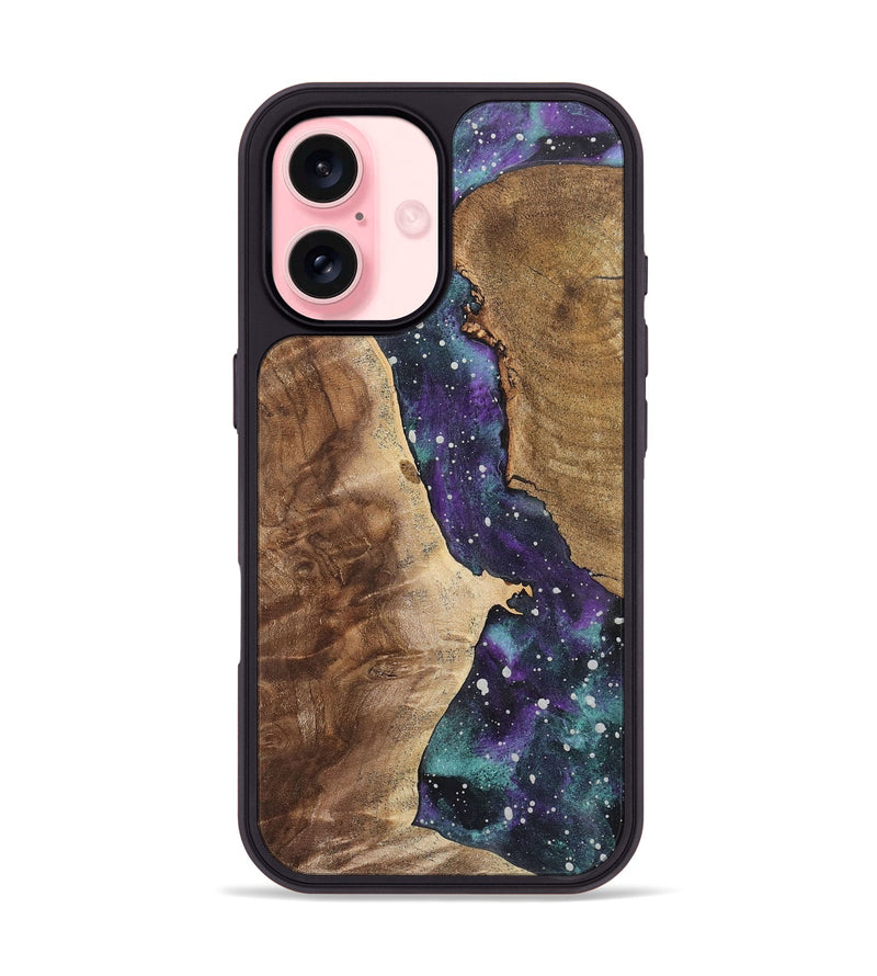 iPhone 16 Wood+Resin Phone Case - Roland (Cosmos, 722640)