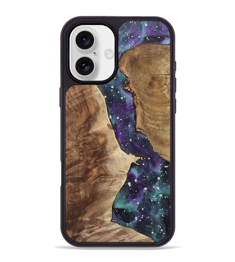 iPhone 16 Plus Wood+Resin Phone Case - Roland (Cosmos, 722640)