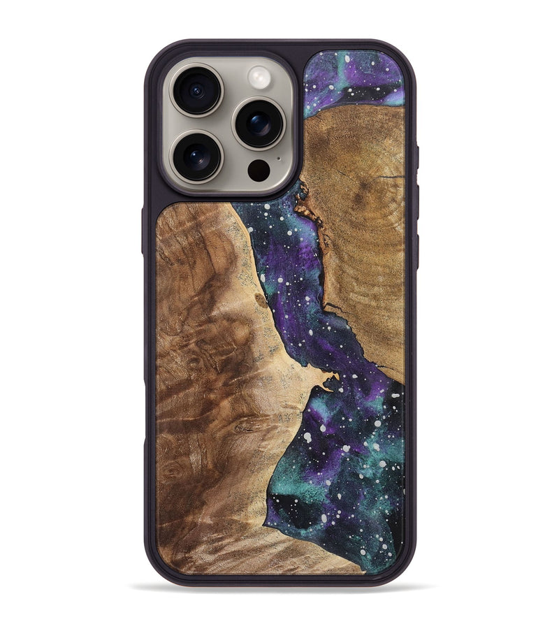 iPhone 16 Pro Max Wood+Resin Phone Case - Roland (Cosmos, 722640)