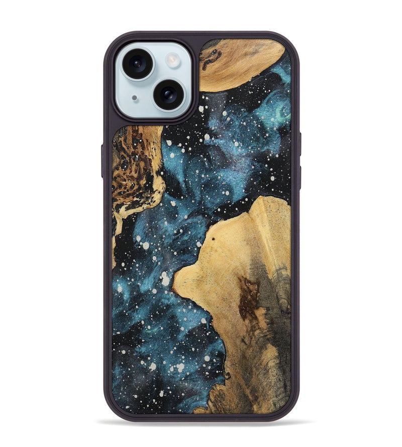 iPhone 15 Plus Wood+Resin Phone Case - Hanna (Cosmos, 722643)