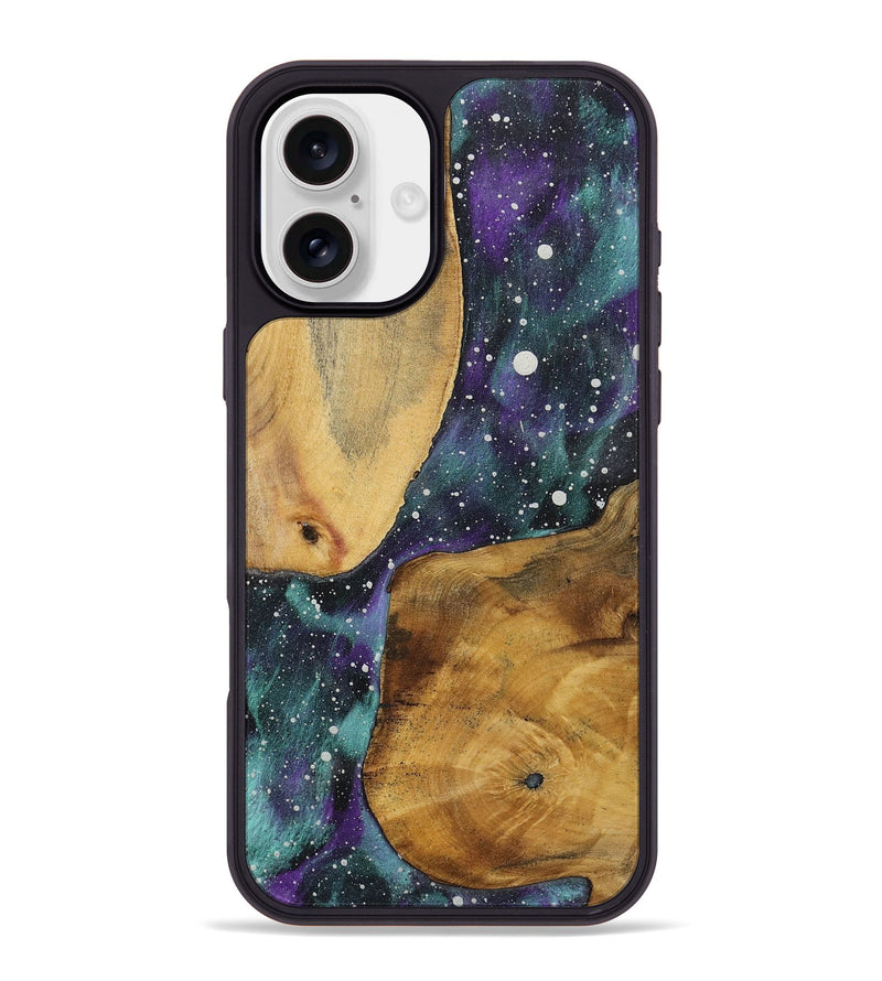 iPhone 16 Plus Wood+Resin Phone Case - Savanna (Cosmos, 722649)