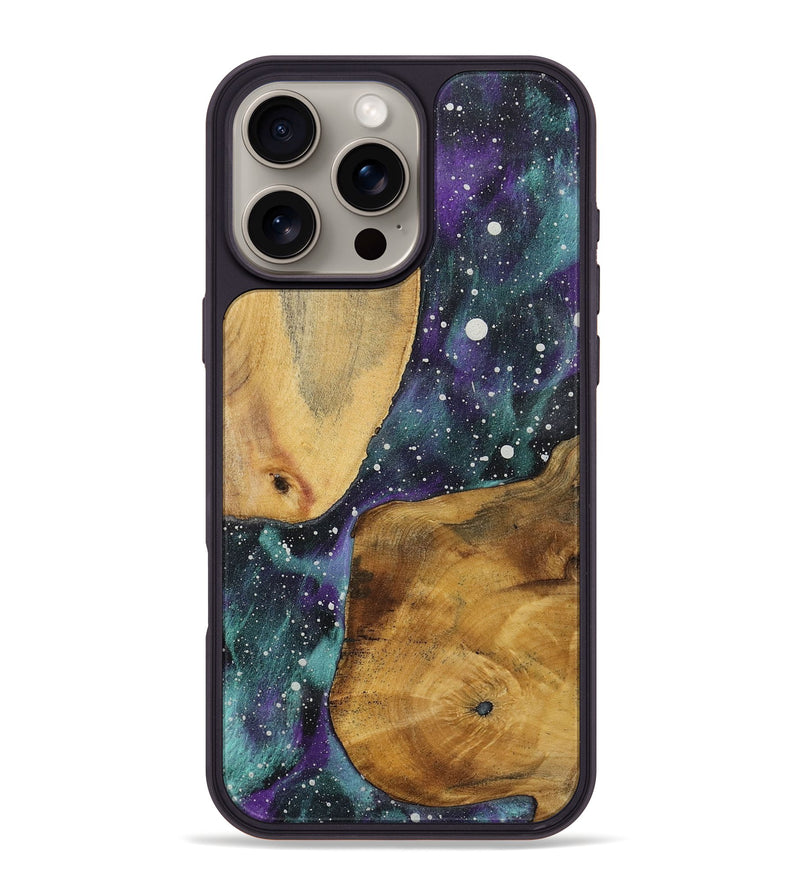 iPhone 16 Pro Max Wood+Resin Phone Case - Savanna (Cosmos, 722649)