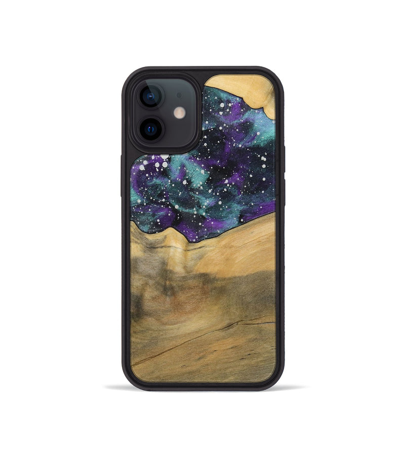 iPhone 12 mini Wood+Resin Phone Case - Jenifer (Cosmos, 722650)