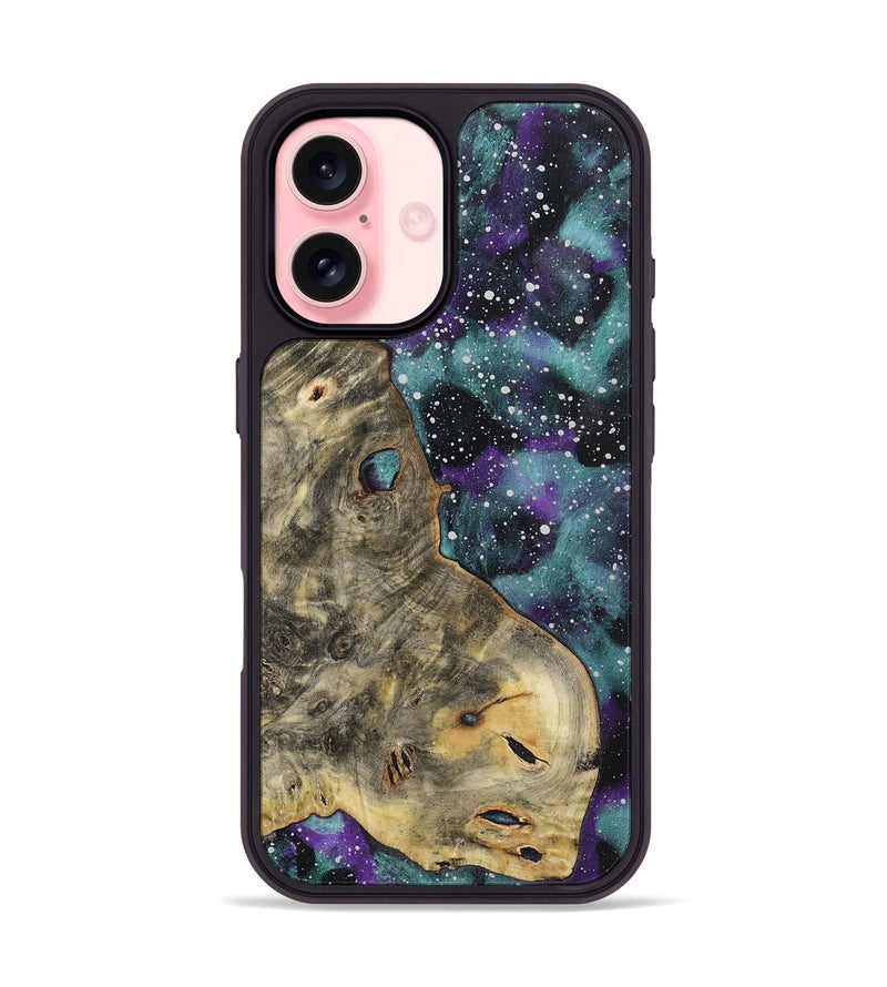 iPhone 16 Wood+Resin Phone Case - India (Cosmos, 722657)