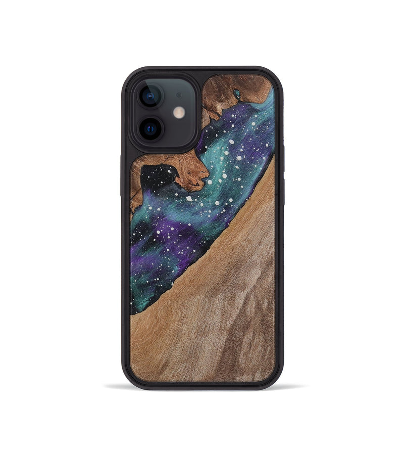 iPhone 12 mini Wood+Resin Phone Case - Melba (Cosmos, 722658)