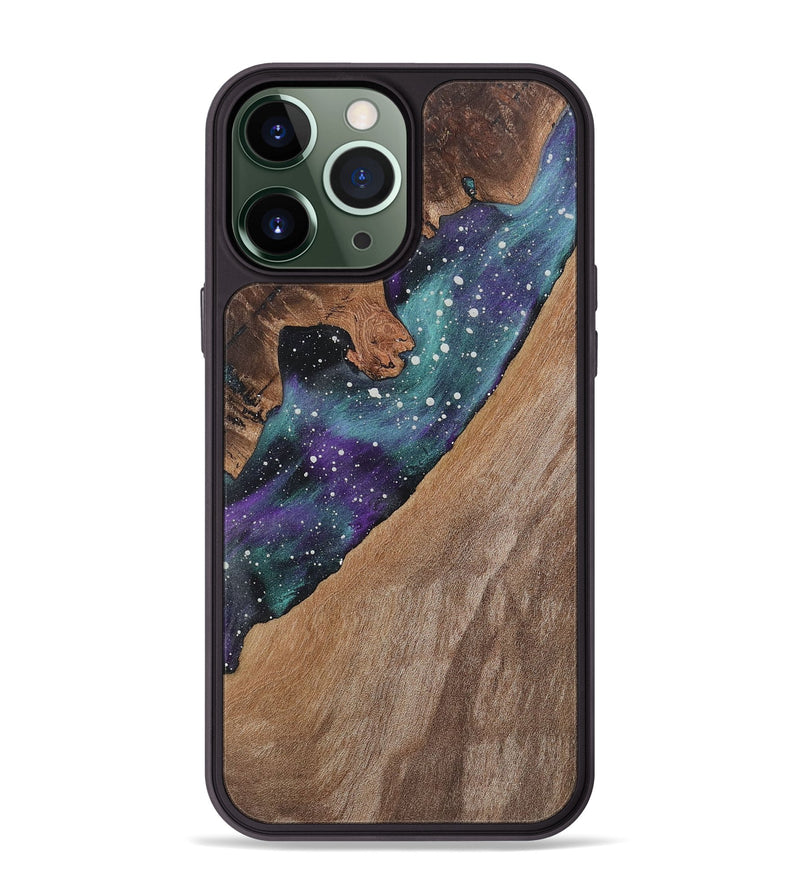 iPhone 13 Pro Max Wood+Resin Phone Case - Melba (Cosmos, 722658)