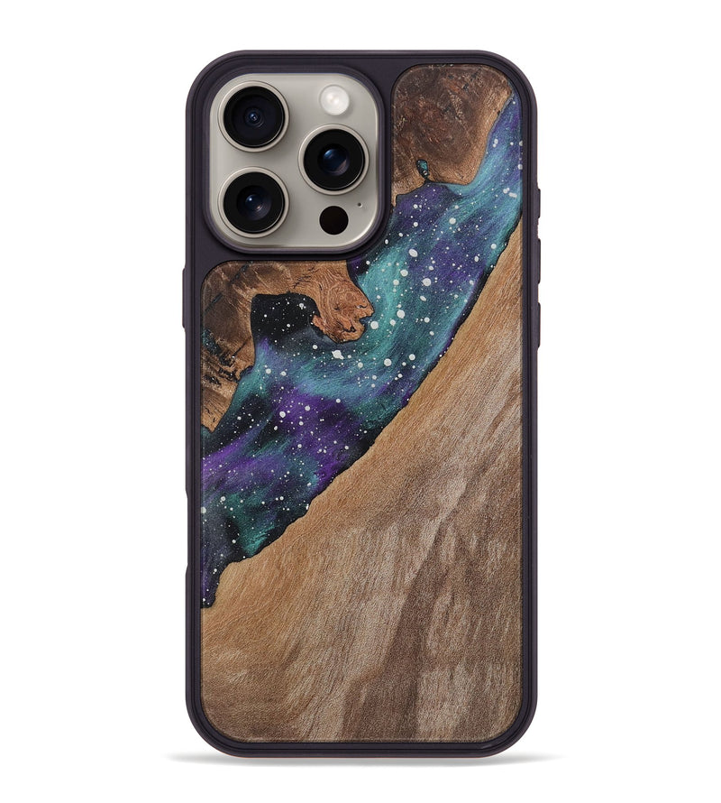 iPhone 16 Pro Max Wood+Resin Phone Case - Melba (Cosmos, 722658)