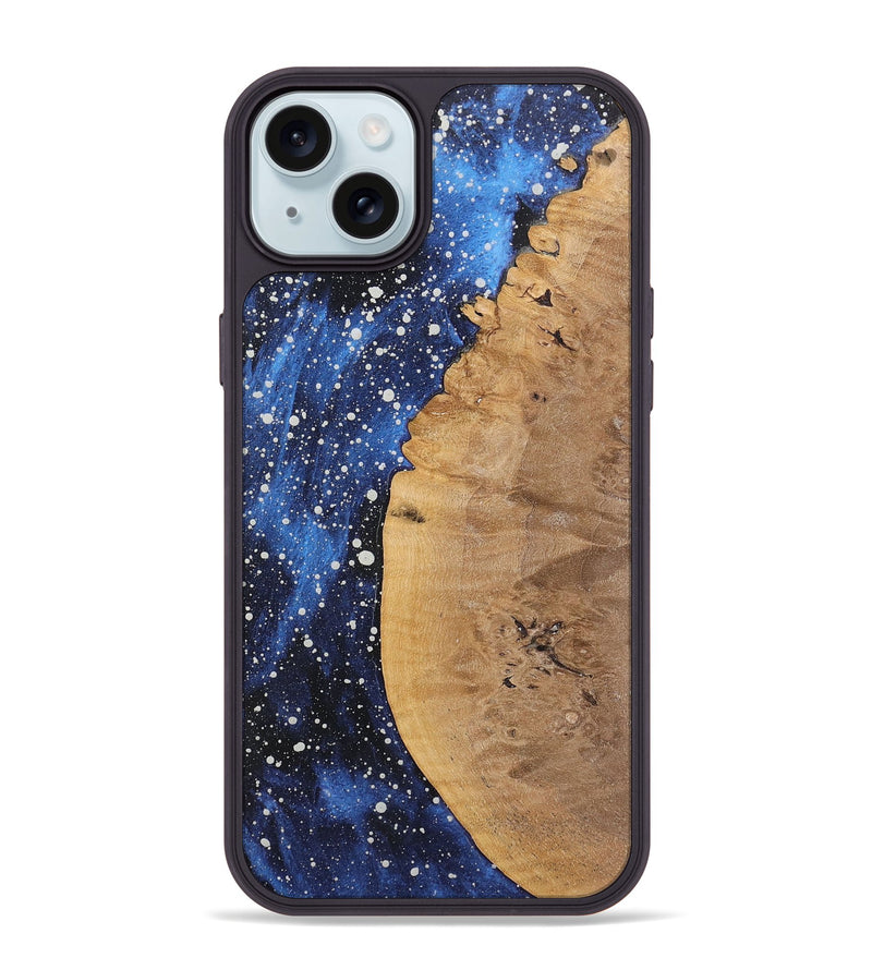 iPhone 15 Plus Wood+Resin Phone Case - Wyatt (Cosmos, 722659)