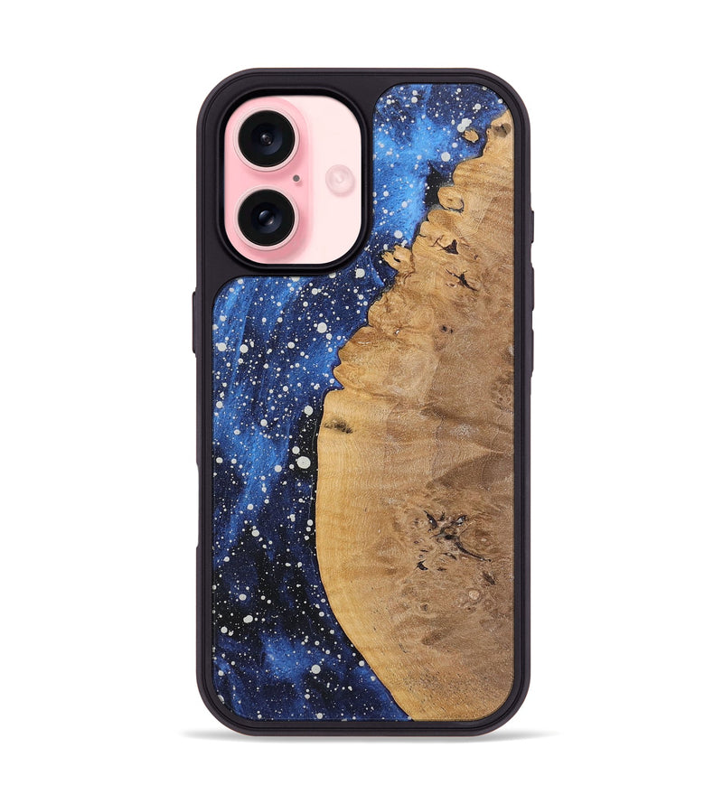 iPhone 16 Wood+Resin Phone Case - Wyatt (Cosmos, 722659)