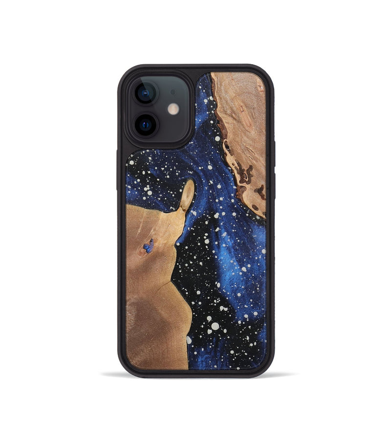 iPhone 12 mini Wood+Resin Phone Case - Kenneth (Cosmos, 722660)