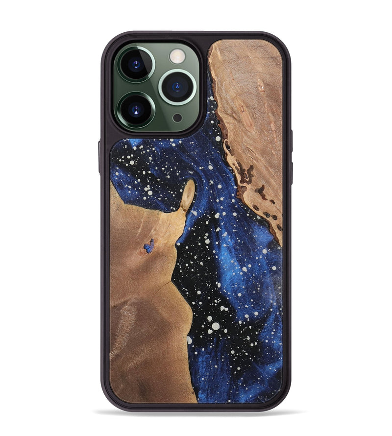 iPhone 13 Pro Max Wood+Resin Phone Case - Kenneth (Cosmos, 722660)