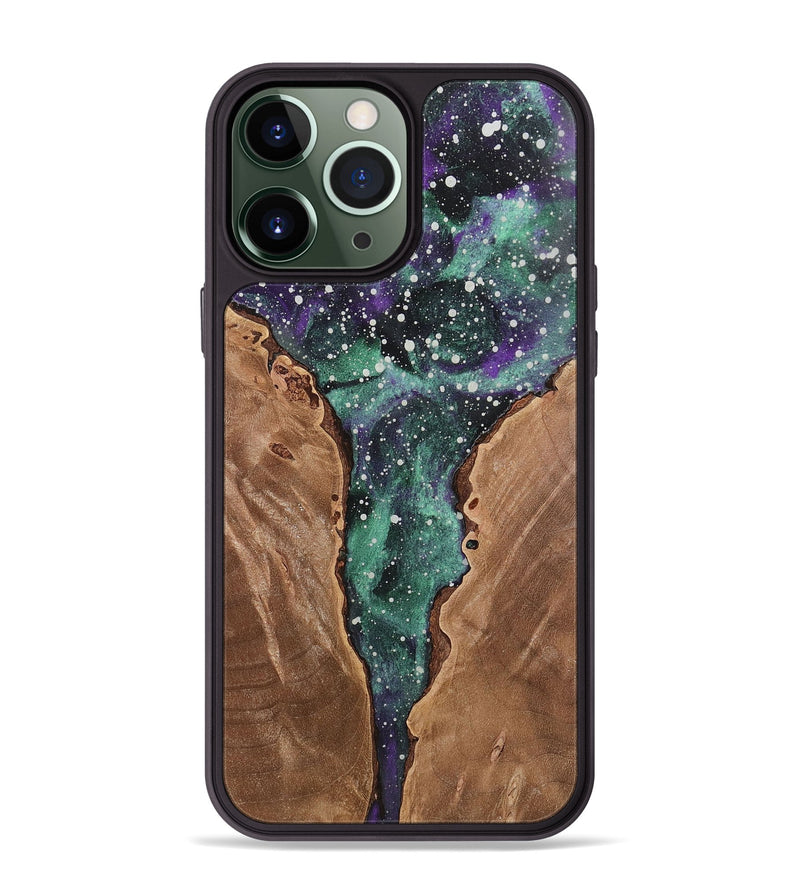 iPhone 13 Pro Max Wood+Resin Phone Case - Andrea (Cosmos, 722661)