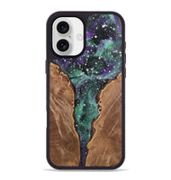 iPhone 16 Plus Wood+Resin Phone Case - Andrea (Cosmos, 722661)