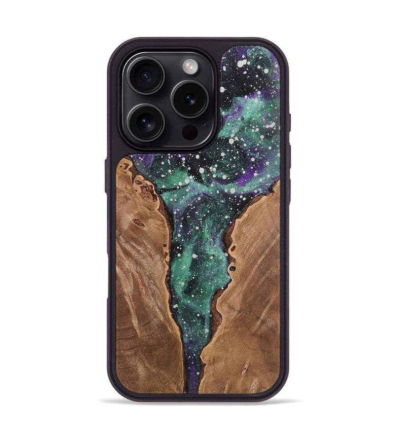 iPhone 16 Pro Wood+Resin Phone Case - Andrea (Cosmos, 722661)