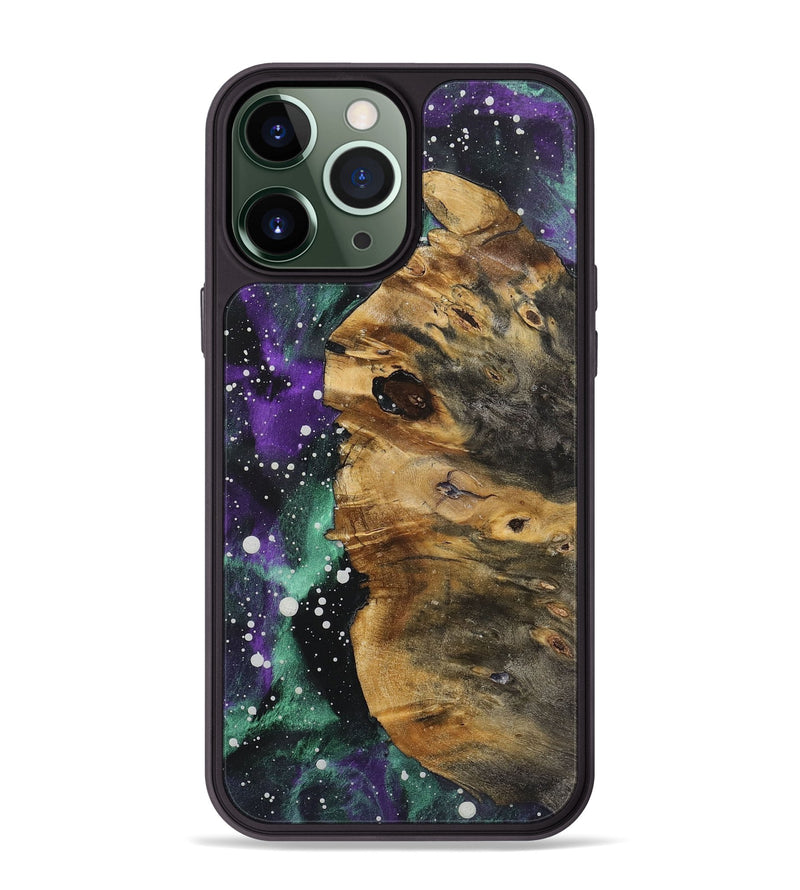 iPhone 13 Pro Max Wood+Resin Phone Case - Hugo (Cosmos, 722662)