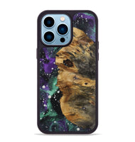 iPhone 14 Pro Max Wood+Resin Phone Case - Hugo (Cosmos, 722662)