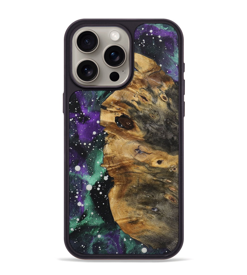 iPhone 15 Pro Max Wood+Resin Phone Case - Hugo (Cosmos, 722662)