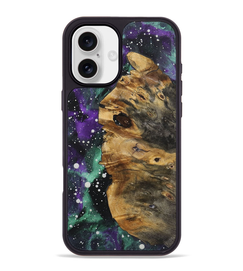 iPhone 16 Plus Wood+Resin Phone Case - Hugo (Cosmos, 722662)