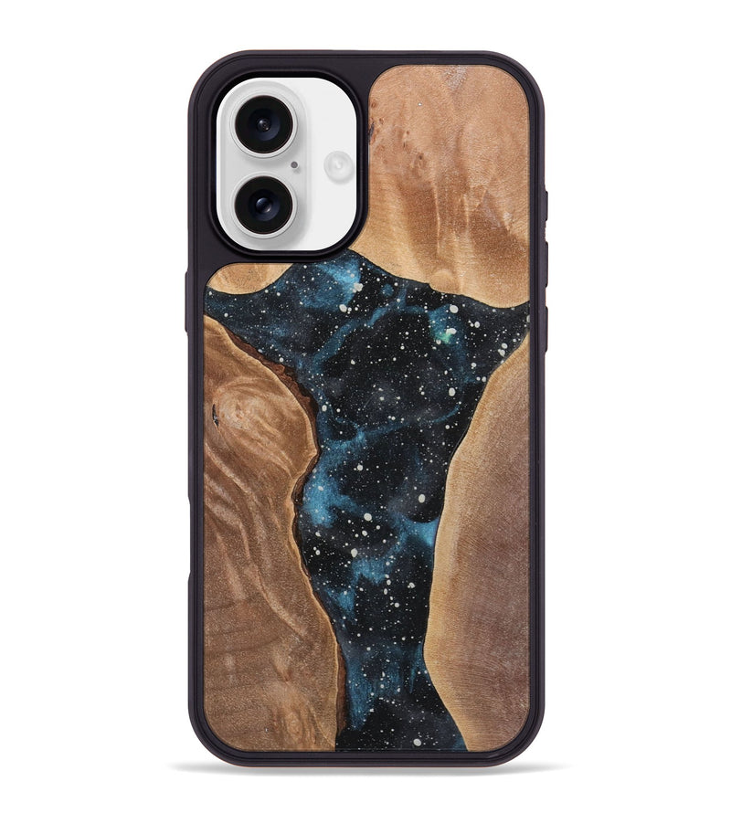 iPhone 16 Plus Wood+Resin Phone Case - Jasmine (Cosmos, 722664)