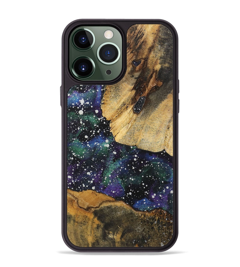 iPhone 13 Pro Max Wood+Resin Phone Case - Demi (Cosmos, 722666)