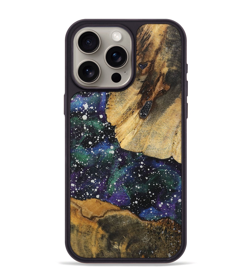 iPhone 15 Pro Max Wood+Resin Phone Case - Demi (Cosmos, 722666)