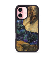 iPhone 16 Wood+Resin Phone Case - Demi (Cosmos, 722666)