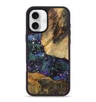 iPhone 16 Plus Wood+Resin Phone Case - Demi (Cosmos, 722666)