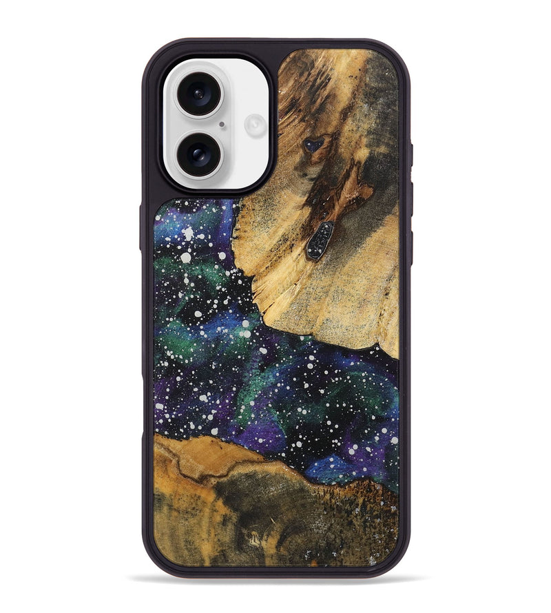 iPhone 16 Plus Wood+Resin Phone Case - Demi (Cosmos, 722666)