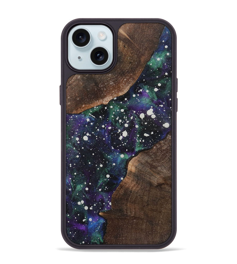 iPhone 15 Plus Wood+Resin Phone Case - Morgan (Cosmos, 722667)