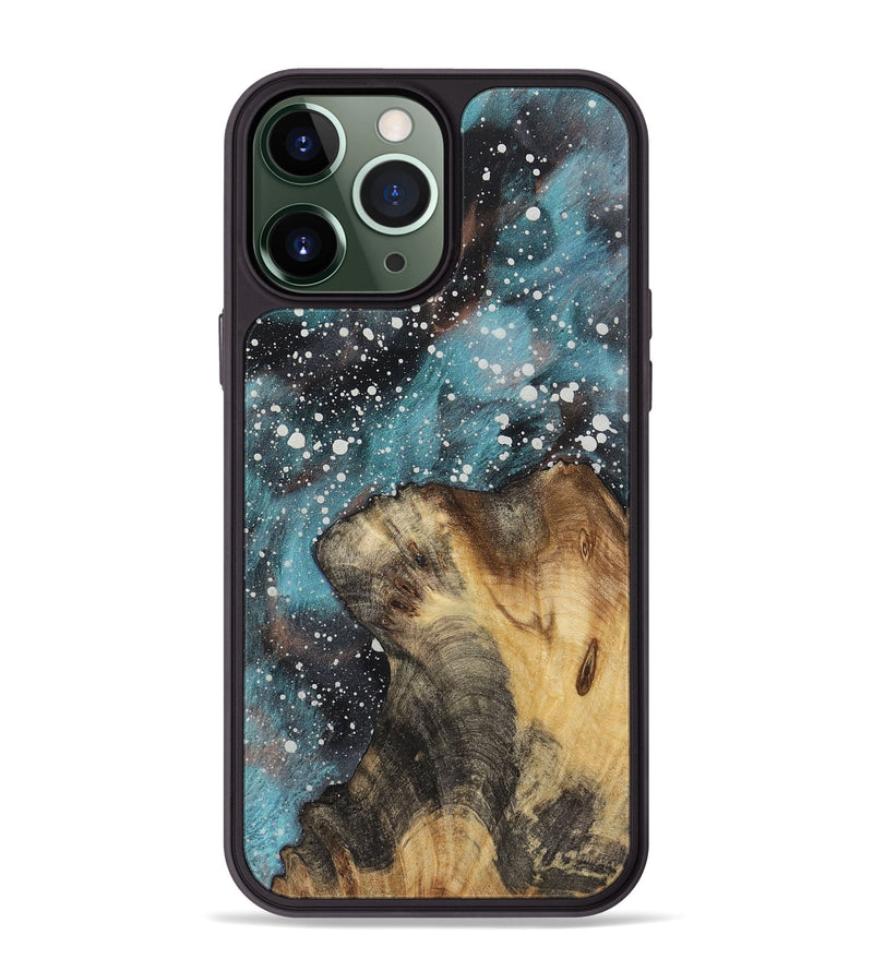 iPhone 13 Pro Max Wood+Resin Phone Case - Cyrus (Cosmos, 722668)