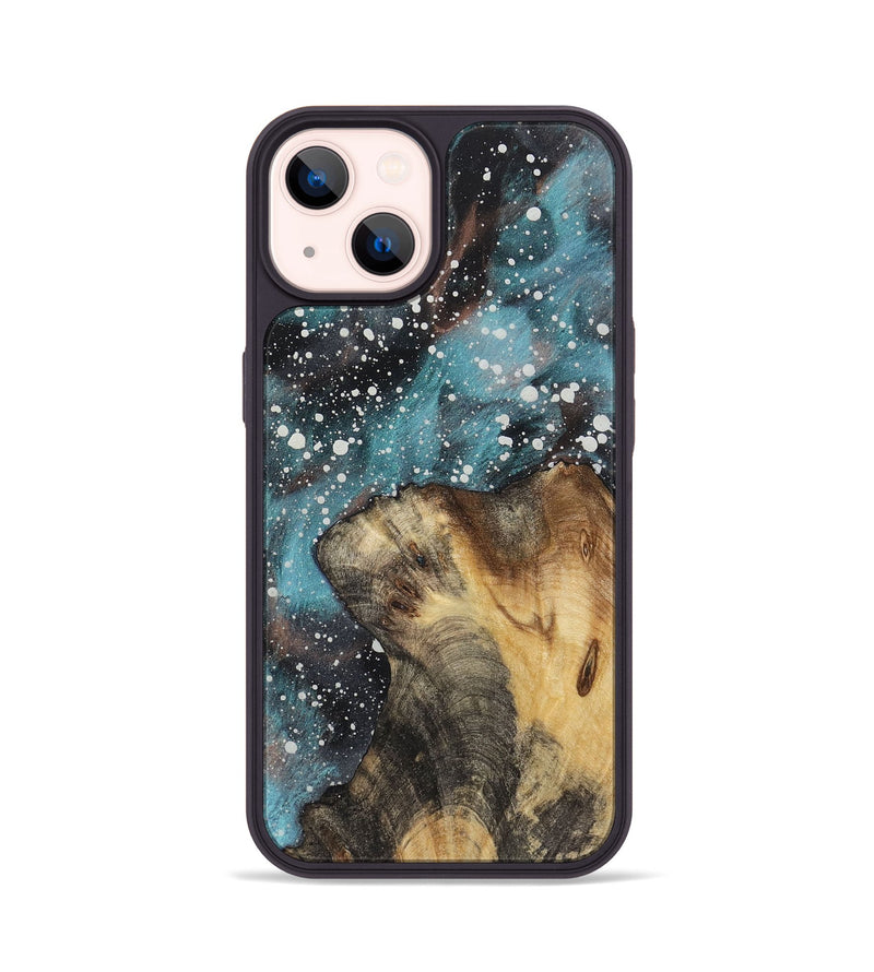 iPhone 14 Wood+Resin Phone Case - Cyrus (Cosmos, 722668)