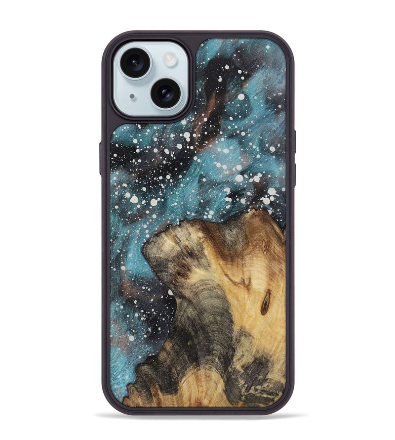 iPhone 15 Plus Wood+Resin Phone Case - Cyrus (Cosmos, 722668)